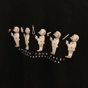 FTP choose your fate tee black fuckthepopulation